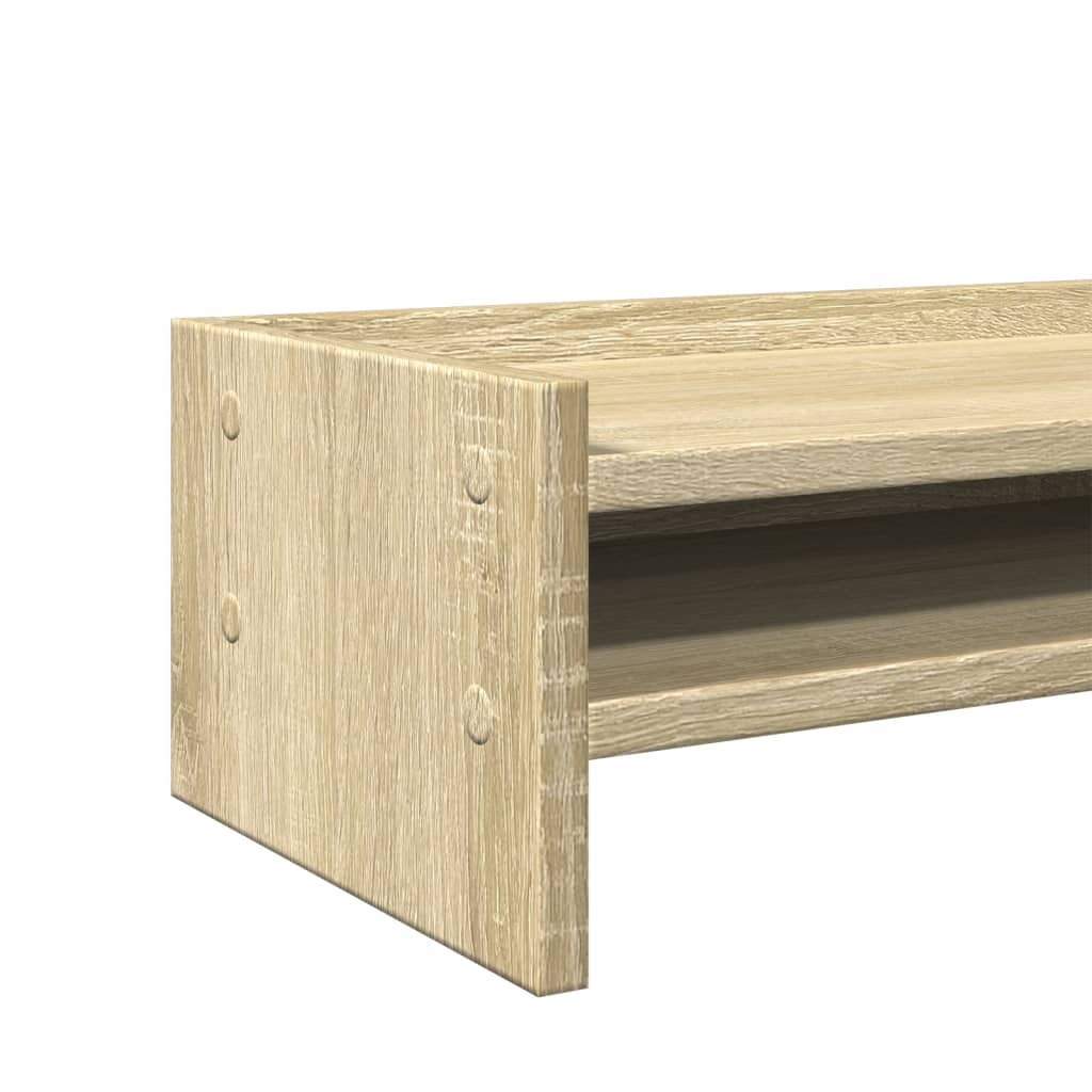 vidaXL Monitorständer Sonoma-Eiche 42x24x16 cm Holzwerkstoff