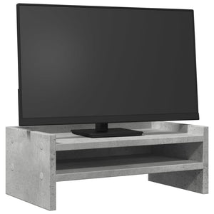 vidaXL Monitorständer Betongrau 42x24x16 cm Holzwerkstoff