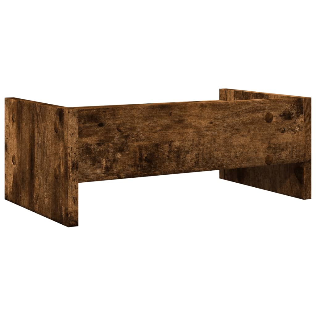 vidaXL Monitorständer Räuchereiche 42x24x16 cm Holzwerkstoff