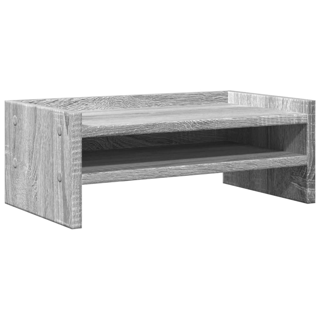 vidaXL Monitorständer Grau Sonoma 42x24x16 cm Holzwerkstoff