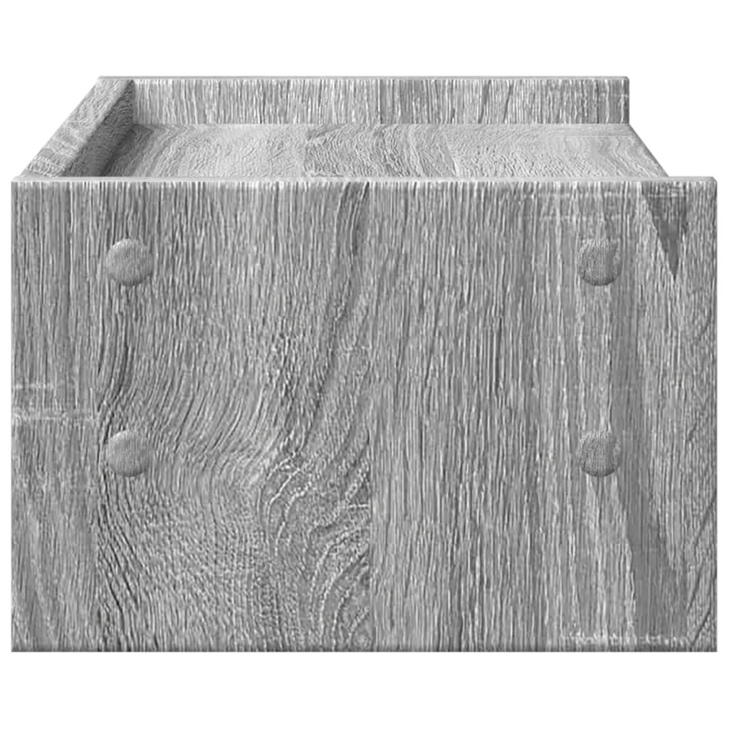 vidaXL Monitorständer Grau Sonoma 42x24x16 cm Holzwerkstoff