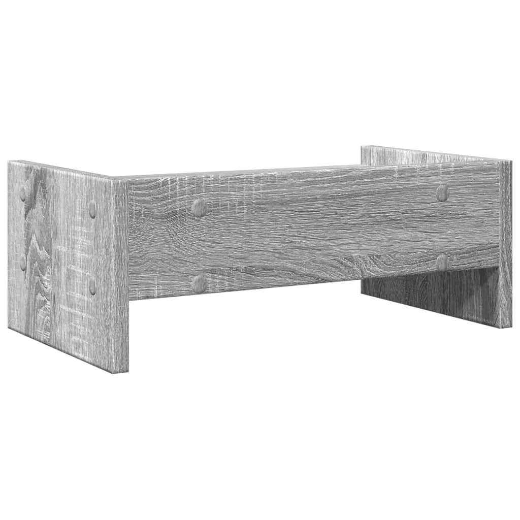 vidaXL Monitorständer Grau Sonoma 42x24x16 cm Holzwerkstoff