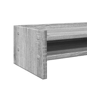 vidaXL Monitorständer Grau Sonoma 42x24x16 cm Holzwerkstoff