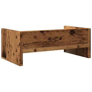 vidaXL Monitorständer Altholz-Optik 42x24x16 cm Holzwerkstoff