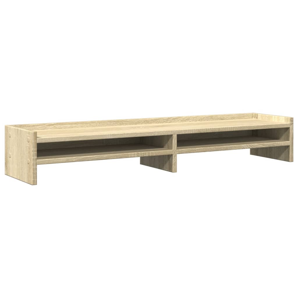 vidaXL Monitorständer Sonoma-Eiche 100x24x16 cm Holzwerkstoff