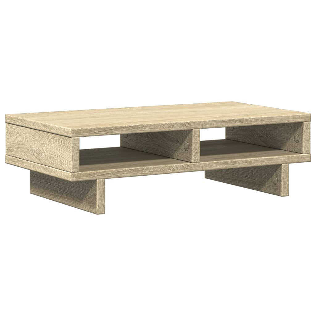 vidaXL Monitorständer Sonoma-Eiche 50x27x15 cm Holzwerkstoff