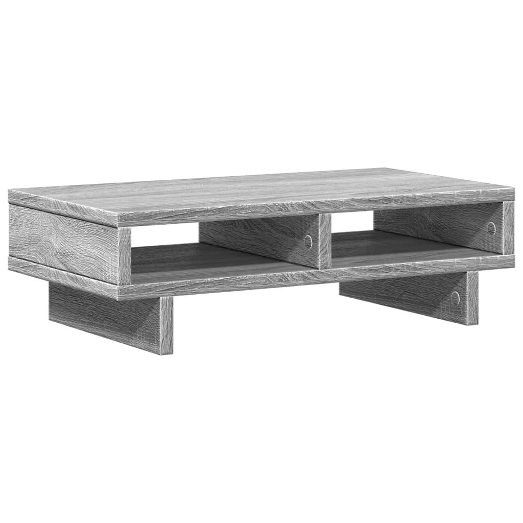 vidaXL Monitorständer Grau Sonoma 50x27x15 cm Holzwerkstoff