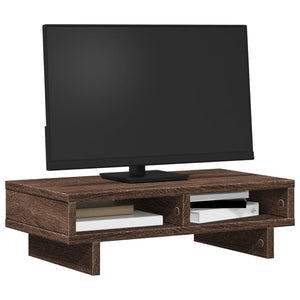 vidaXL Monitorständer Braun Eichen-Optik 50x27x15 cm Holzwerkstoff