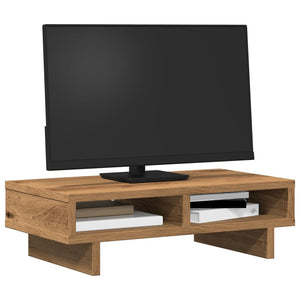 vidaXL Monitorständer Artisan-Eiche 50x27x15 cm Holzwerkstoff