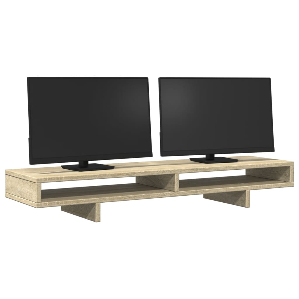 Monitorständer Sonoma-Eiche 100x27x15 cm Holzwerkstoff VIDAXL