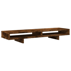 vidaXL Monitorständer Räuchereiche 100x27x15 cm Holzwerkstoff