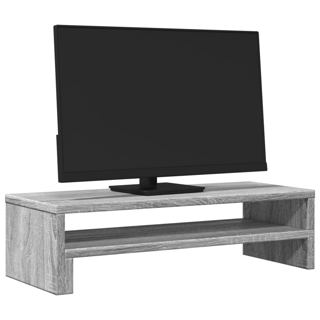 vidaXL Monitorständer Grau Sonoma 54x22x15 cm Holzwerkstoff