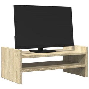 vidaXL Monitorständer Sonoma-Eiche 50x27x20 cm Holzwerkstoff