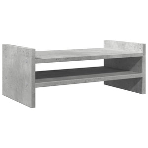 vidaXL Monitorständer Betongrau 50x27x20 cm Holzwerkstoff