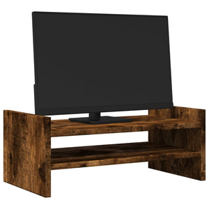 vidaXL Monitorständer Räuchereiche 50x27x20 cm Holzwerkstoff