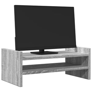 vidaXL Monitorständer Grau Sonoma 50x27x20 cm Holzwerkstoff