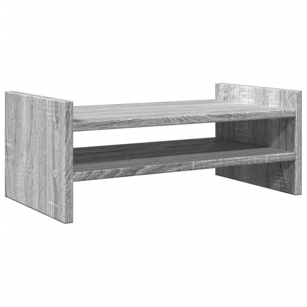 vidaXL Monitorständer Grau Sonoma 50x27x20 cm Holzwerkstoff