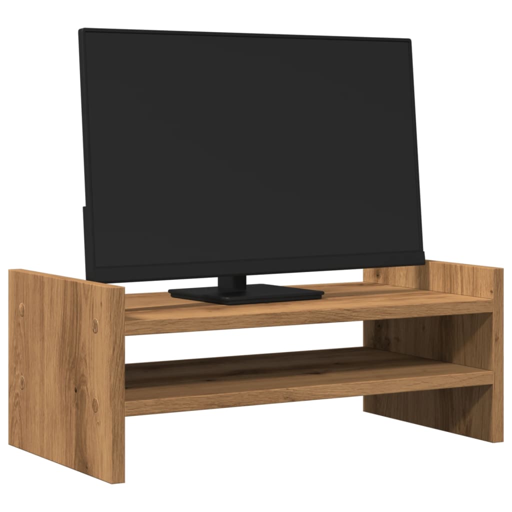 vidaXL Monitorständer Artisan-Eiche 50x27x20 cm Holzwerkstoff