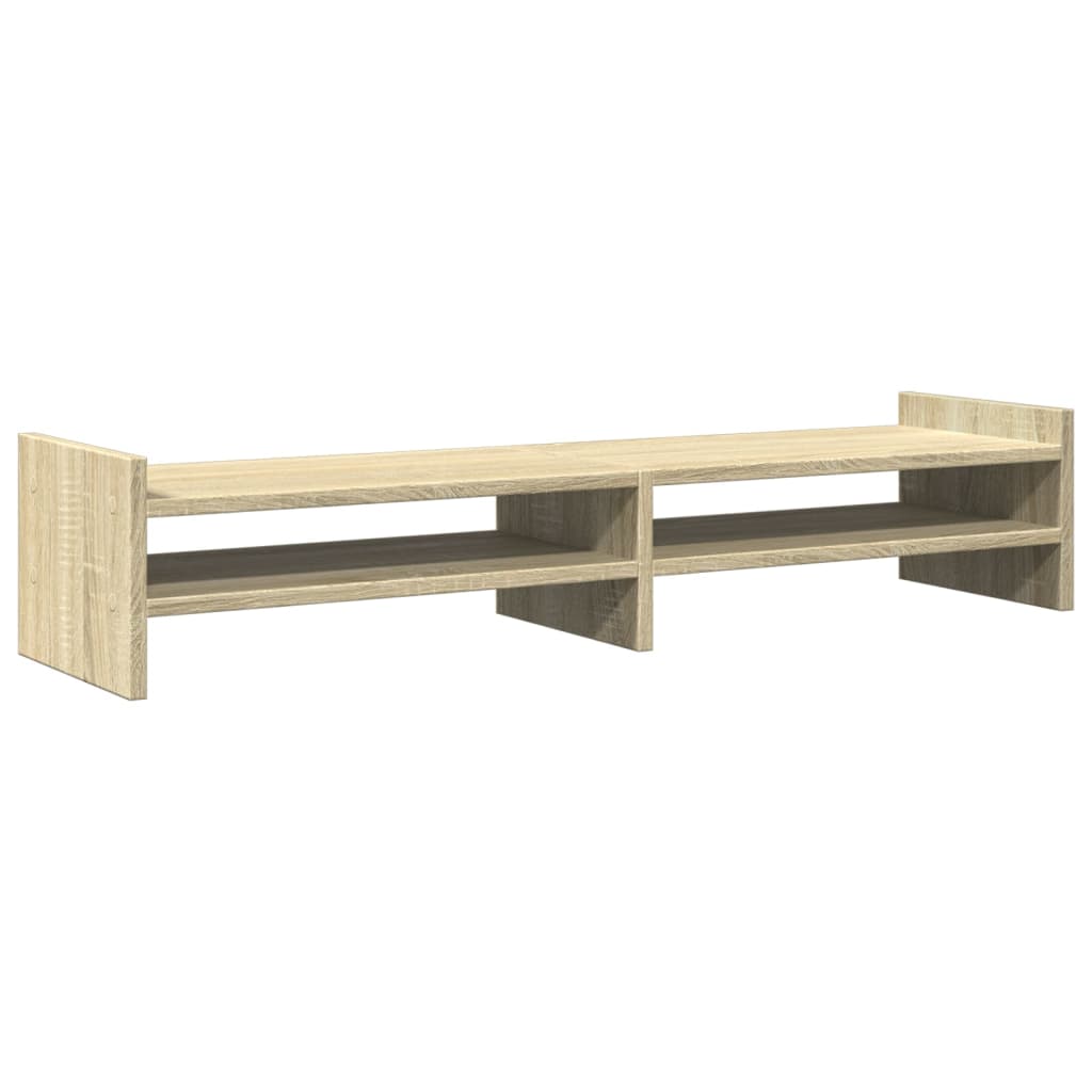 vidaXL Monitorständer Sonoma-Eiche 100x27x20 cm Holzwerkstoff