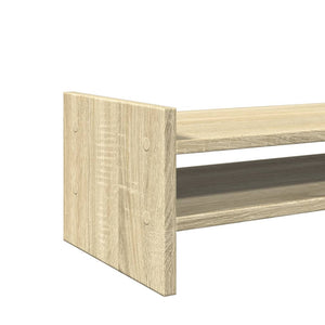 vidaXL Monitorständer Sonoma-Eiche 100x27x20 cm Holzwerkstoff