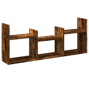 vidaXL Wandschrank 100x18x40 cm Räuchereiche Holzwerkstoff