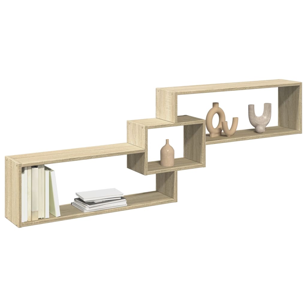 vidaXL Wandschrank 158x18x53 cm Sonoma Eiche Holzwerkstoff