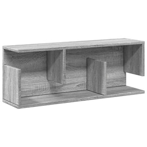 vidaXL Wandschrank 80x20x30 cm Grau Sonoma Holzwerkstoff