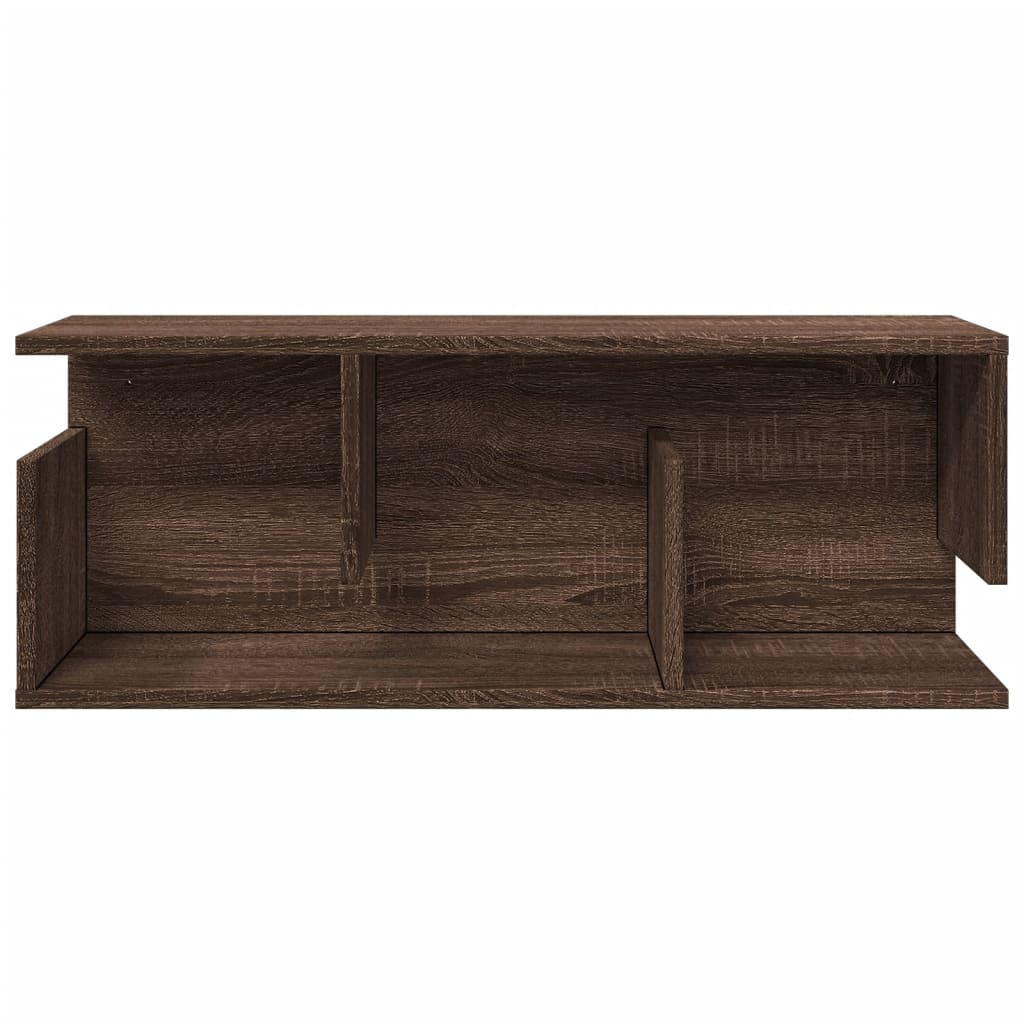 vidaXL Wandschrank 80x20x30 cm Eichen-Optik Holzwerkstoff