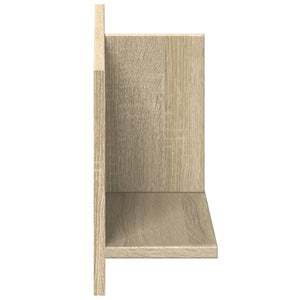 vidaXL Wandschrank 70x16,5x30 cm Sonoma Eiche Holzwerkstoff