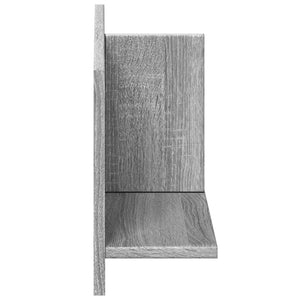 vidaXL Wandschrank 70x16,5x30 cm Grau Sonoma Holzwerkstoff