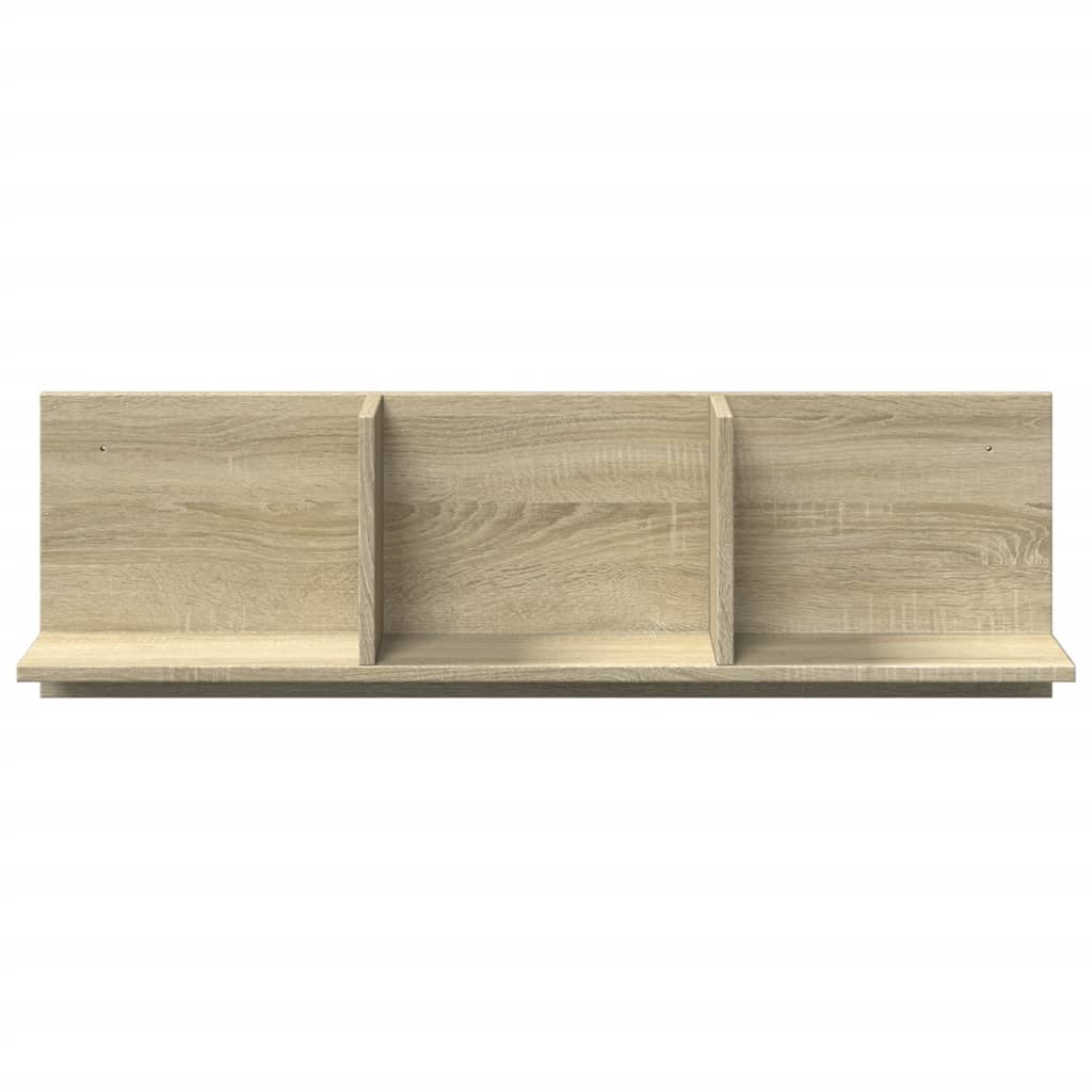 vidaXL Wandschrank 100x16,5x30 cm Sonoma Eiche Holzwerkstoff