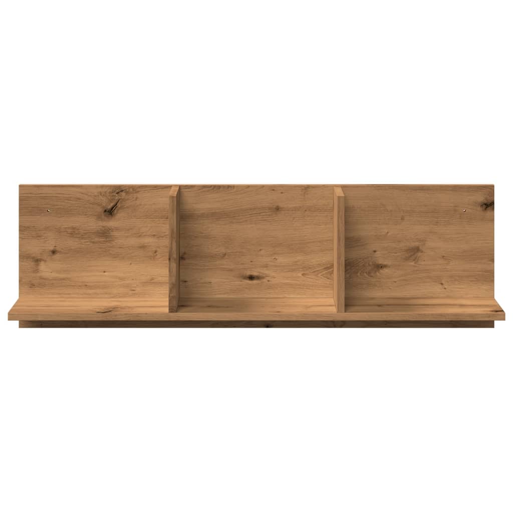 vidaXL Wandschrank 100x16,5x30 cm Artisan-Eiche Holzwerkstoff