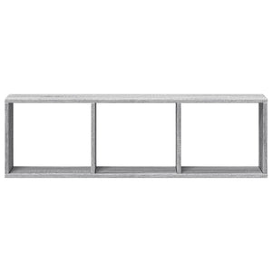 vidaXL Wandschrank 100x16x30 cm Grau Sonoma Holzwerkstoff