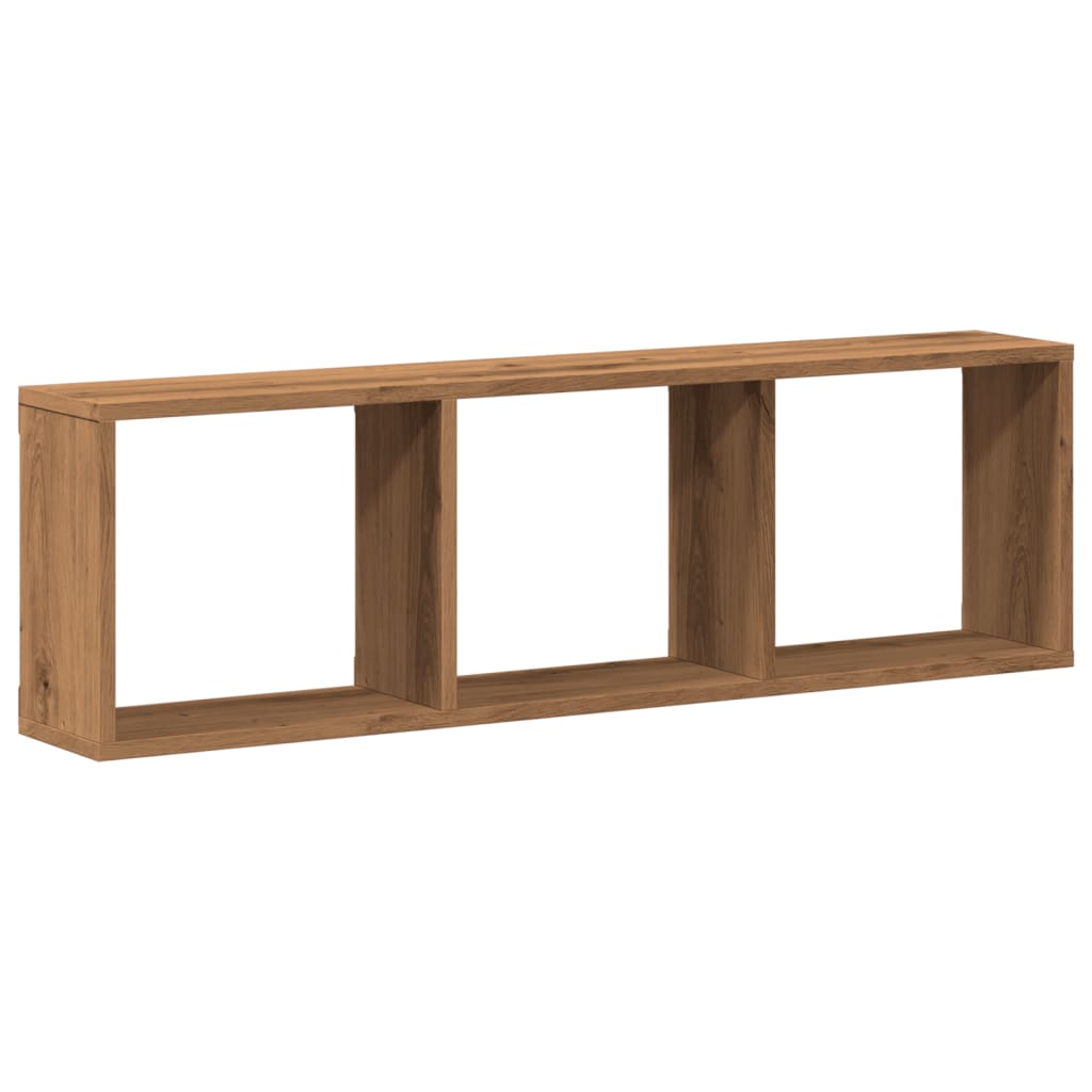 vidaXL Wandschrank 100x16x30 cm Artisan-Eiche Holzwerkstoff