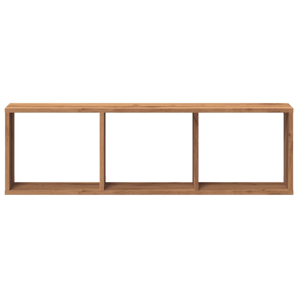 vidaXL Wandschrank 100x16x30 cm Artisan-Eiche Holzwerkstoff