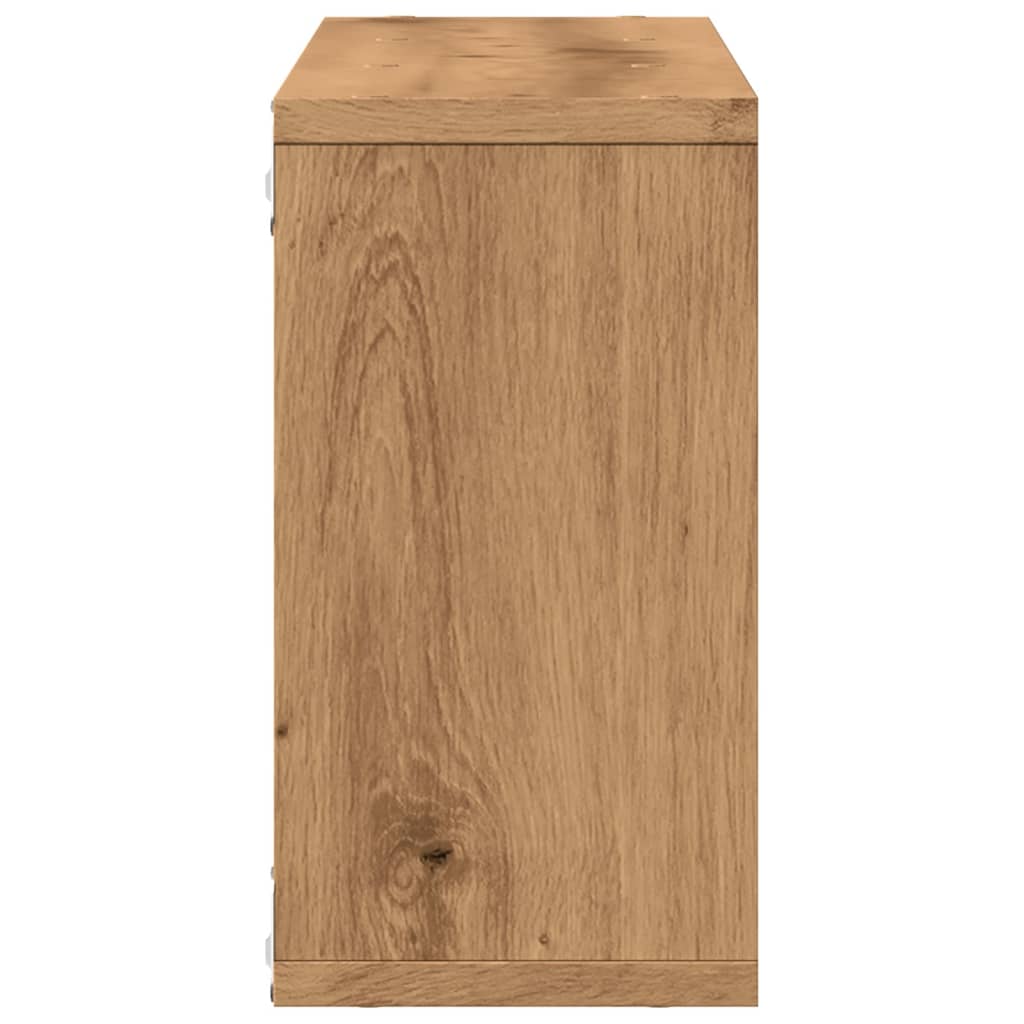 vidaXL Wandschrank 100x16x30 cm Artisan-Eiche Holzwerkstoff