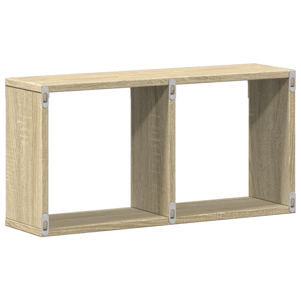 vidaXL Wandschrank 60x16x30 cm Sonoma Eiche Holzwerkstoff