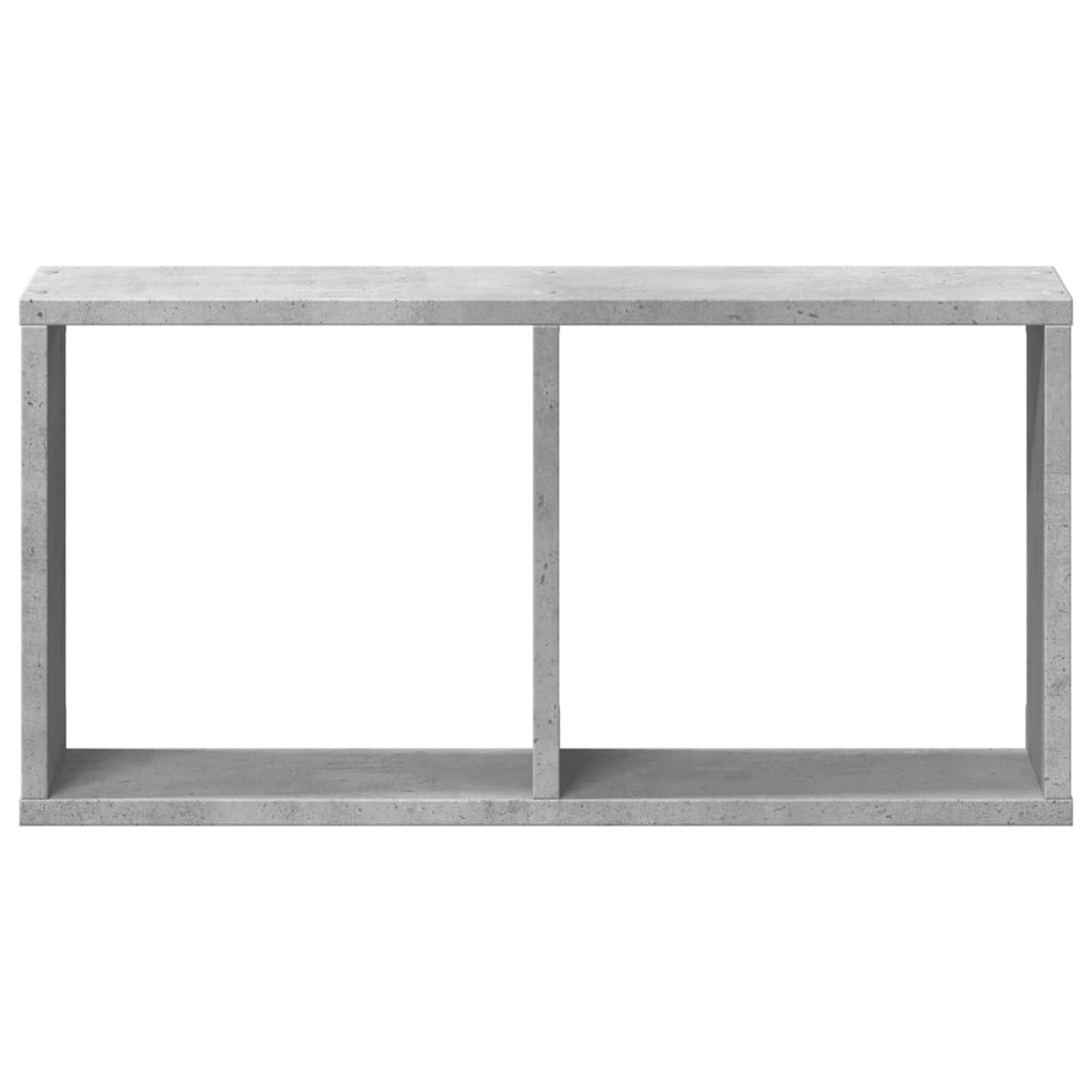 vidaXL Wandschrank 60x16x30 cm Betongrau Holzwerkstoff