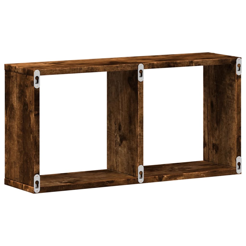 vidaXL Wandschrank 60x16x30 cm Räuchereiche Holzwerkstoff