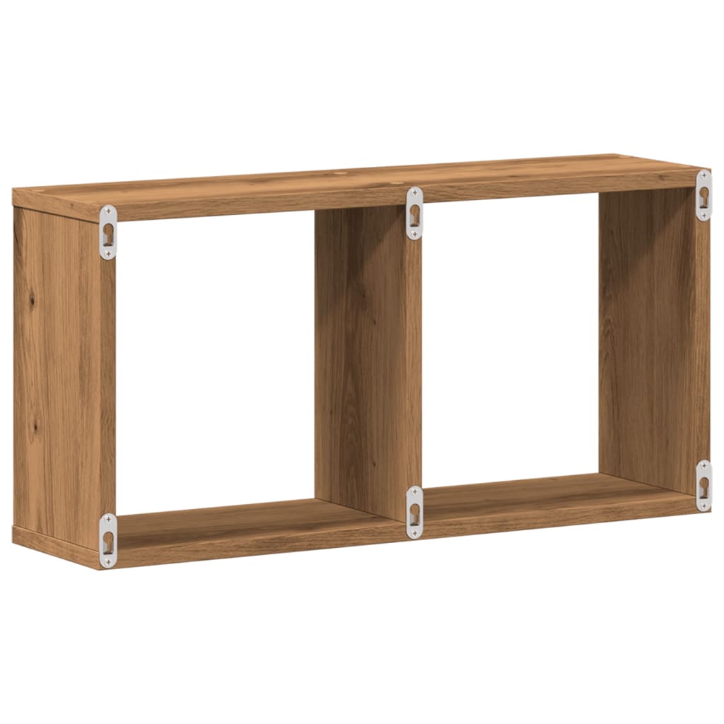 vidaXL Wandschrank 60x16x30 cm Artisan-Eiche Holzwerkstoff