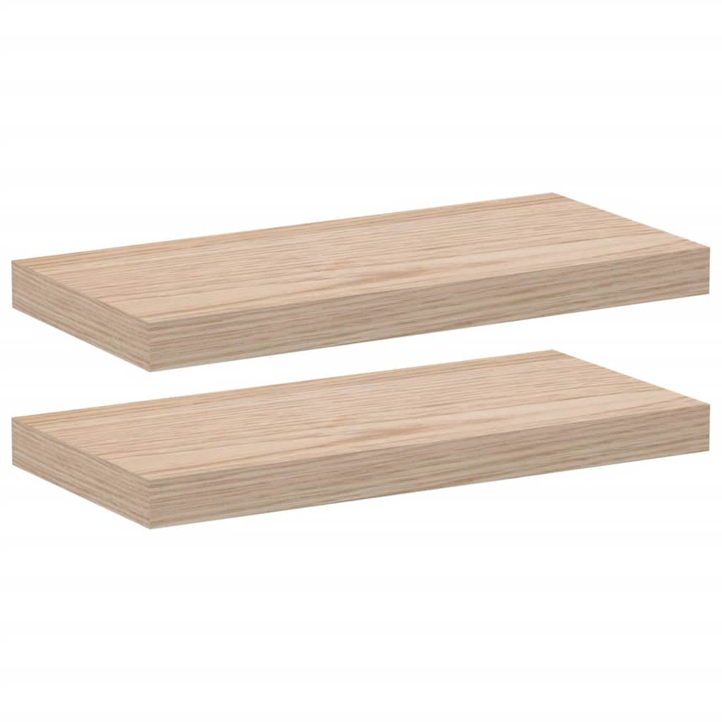 vidaXL Schweberegale 2 Stk. 50x23,5x4 cm Holzwerkstoff