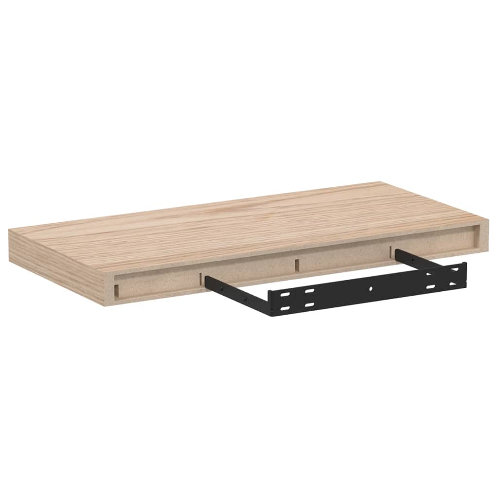 vidaXL Schweberegale 2 Stk. 50x23,5x4 cm Holzwerkstoff