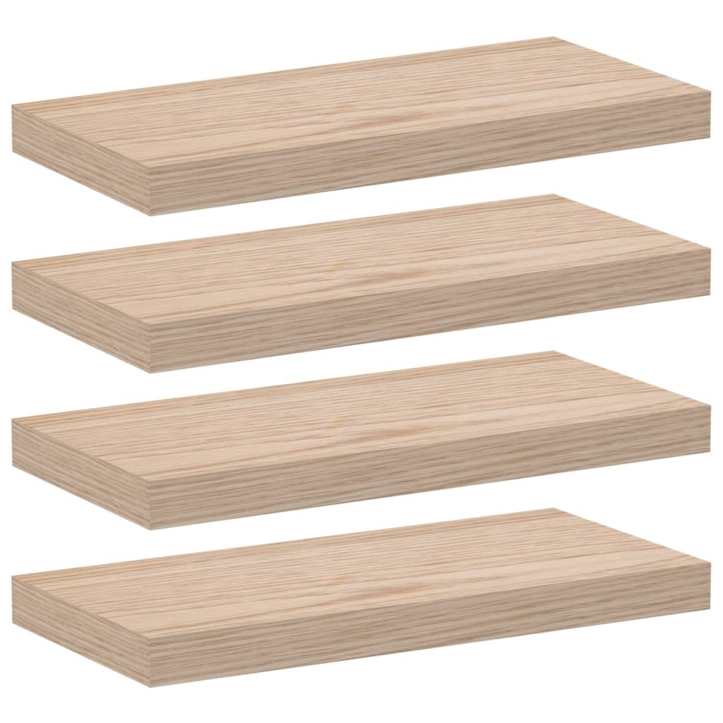 vidaXL Schweberegale 4 Stk. 50x23,5x4 cm Holzwerkstoff