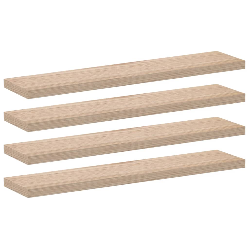 vidaXL Schweberegale 4 Stk. 110x23,5x4 cm Holzwerkstoff