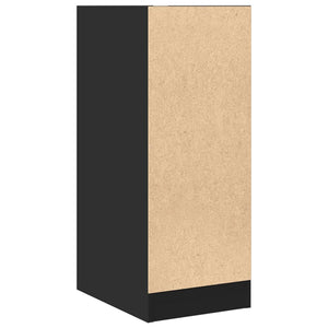 vidaXL Apothekerschrank Schwarz 30x41x77,5 cm Holzwerkstoff