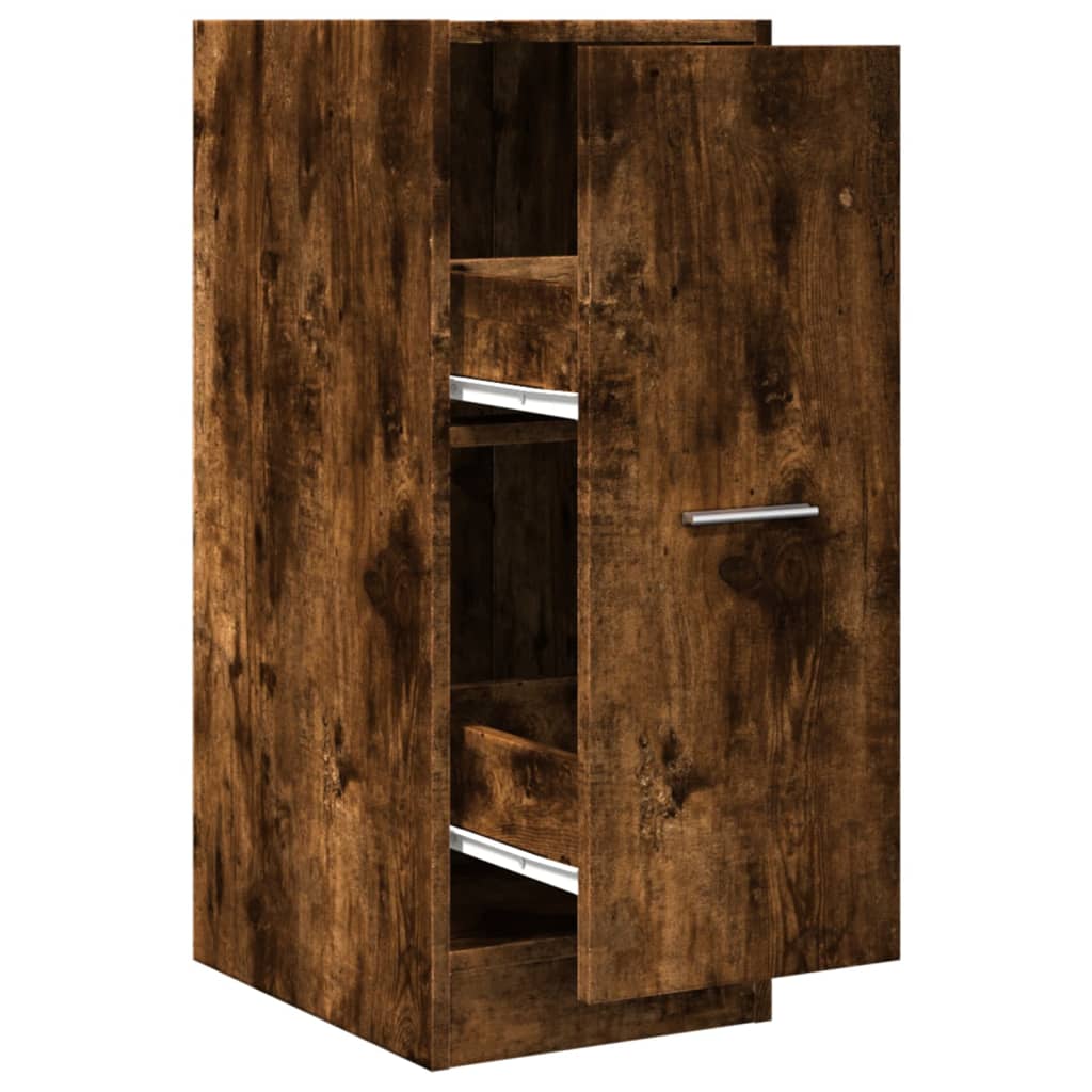 vidaXL Apothekerschrank Räuchereiche 30x41x77,5 cm Holzwerkstoff