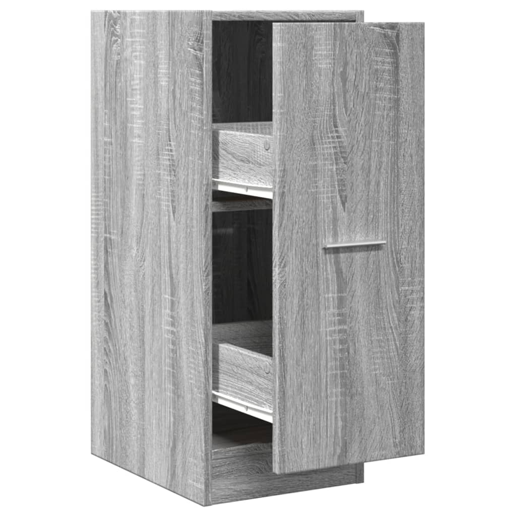 vidaXL Apothekerschrank Grau Sonoma 30x41x77,5 cm Holzwerkstoff