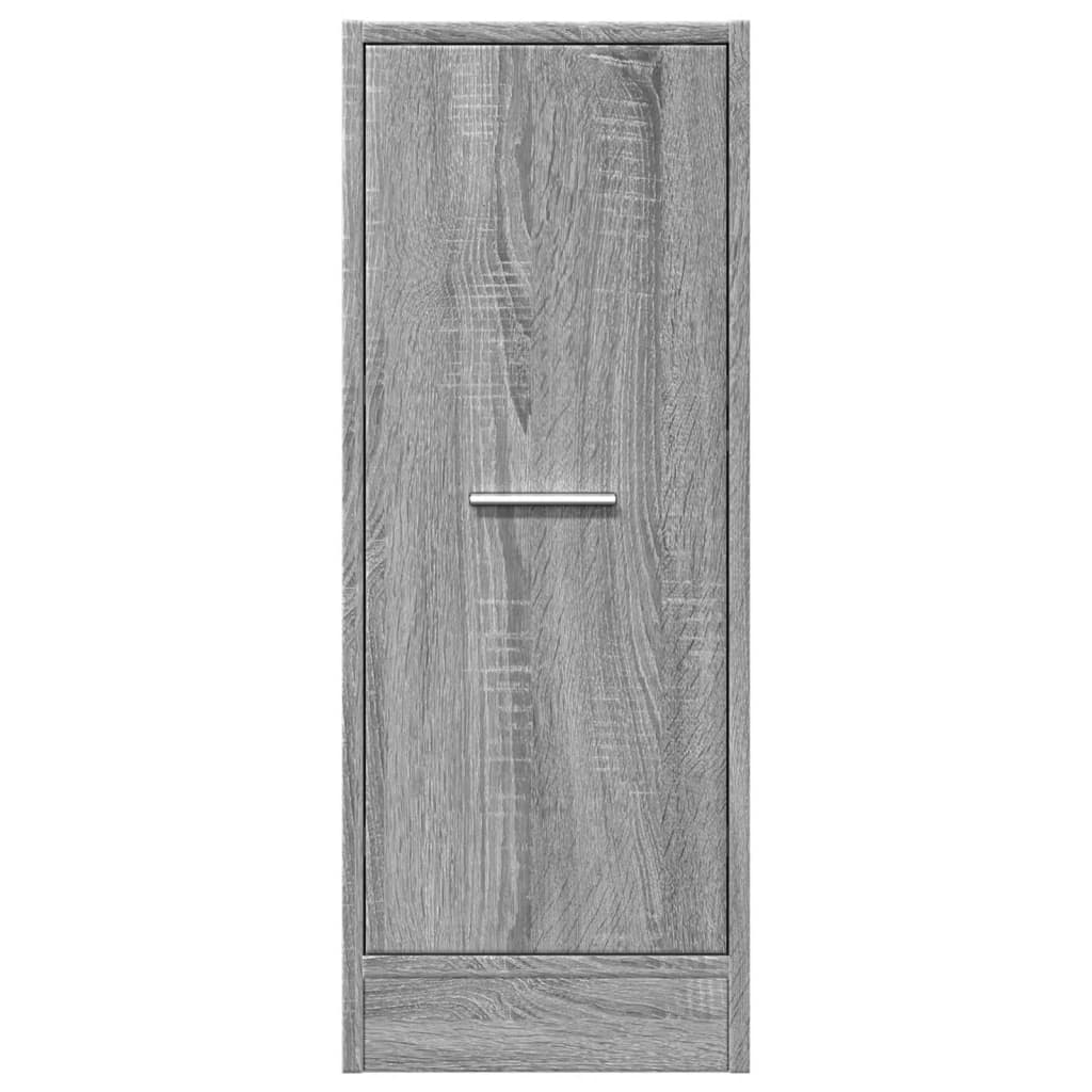 vidaXL Apothekerschrank Grau Sonoma 30x41x77,5 cm Holzwerkstoff