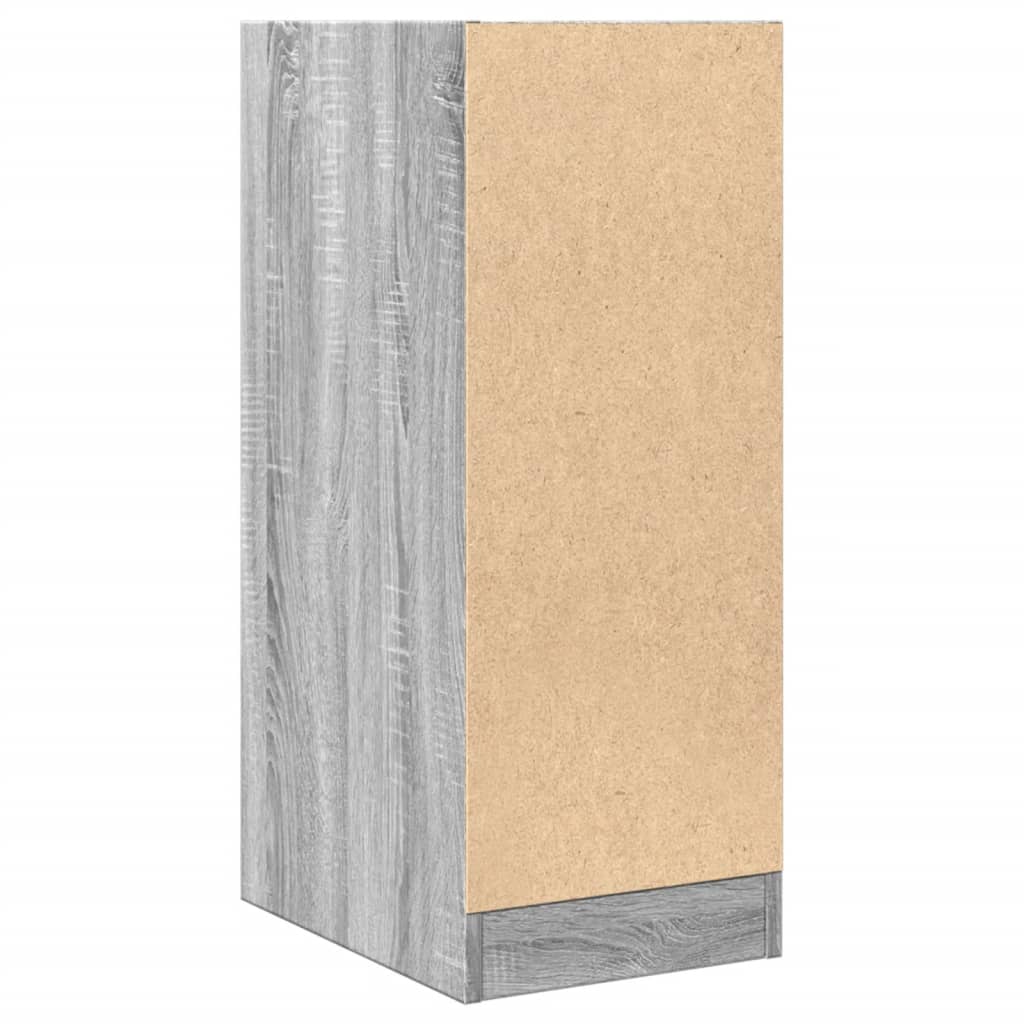 vidaXL Apothekerschrank Grau Sonoma 30x41x77,5 cm Holzwerkstoff