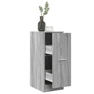 vidaXL Apothekerschrank Grau Sonoma 30x41x77,5 cm Holzwerkstoff